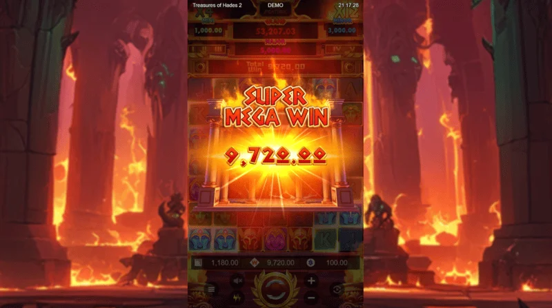 Treasures of Hades 2 – σούπερ μεγάλη νίκη στον γύρο Free Spins με συσσωρευτικό πολλαπλασιαστή